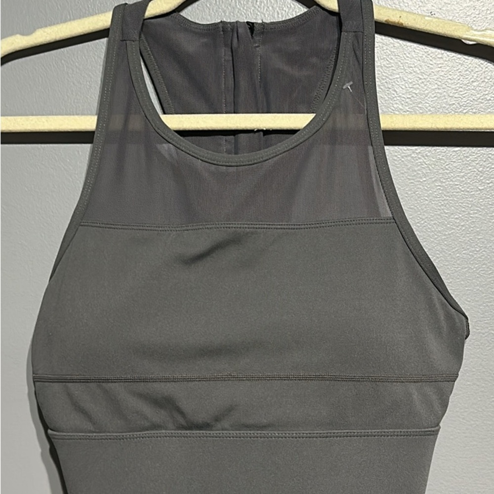 ZYIA Gray Sports Bra Racerback Intimates